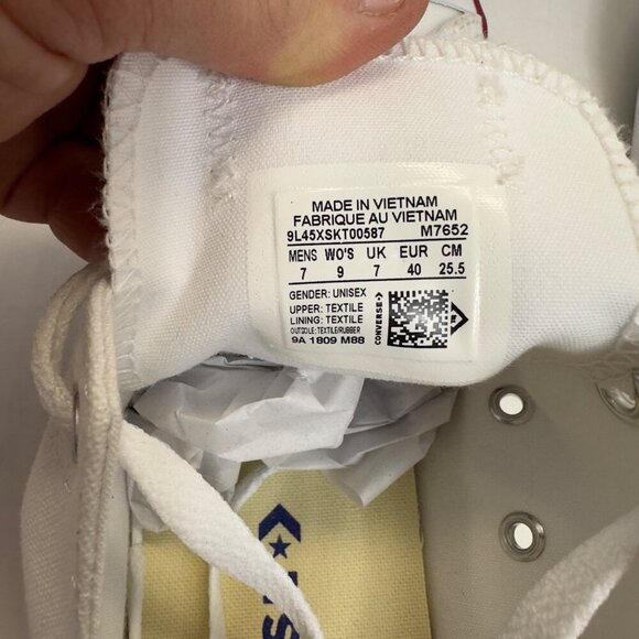 converse chuck taylor all star preowned sneaker white see all pictures - Picture 8 of 11